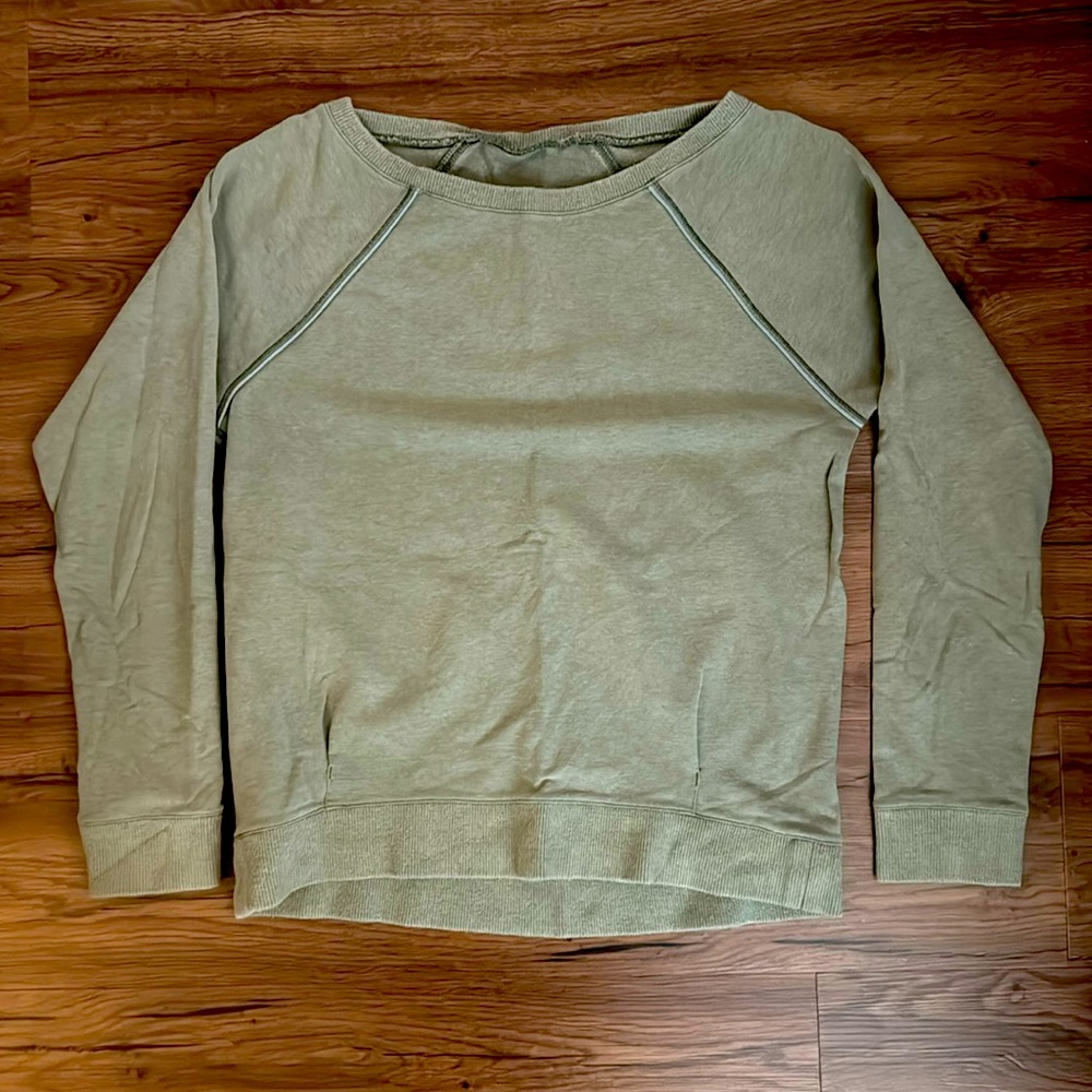 Lululemon Crew Love Pullover | Heathered Fatigue Fog | Size 6 or 8